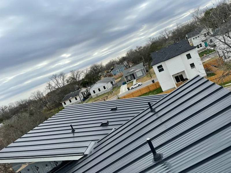 Standing seam metal roof panels with vents for Skylight Repair in Wood-Ridge